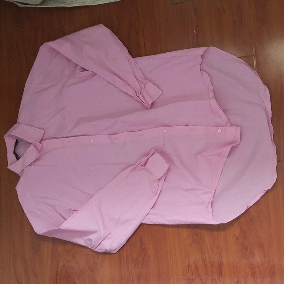 Zara Pink Oxford Button Down Shirt - Picture 1 of 5